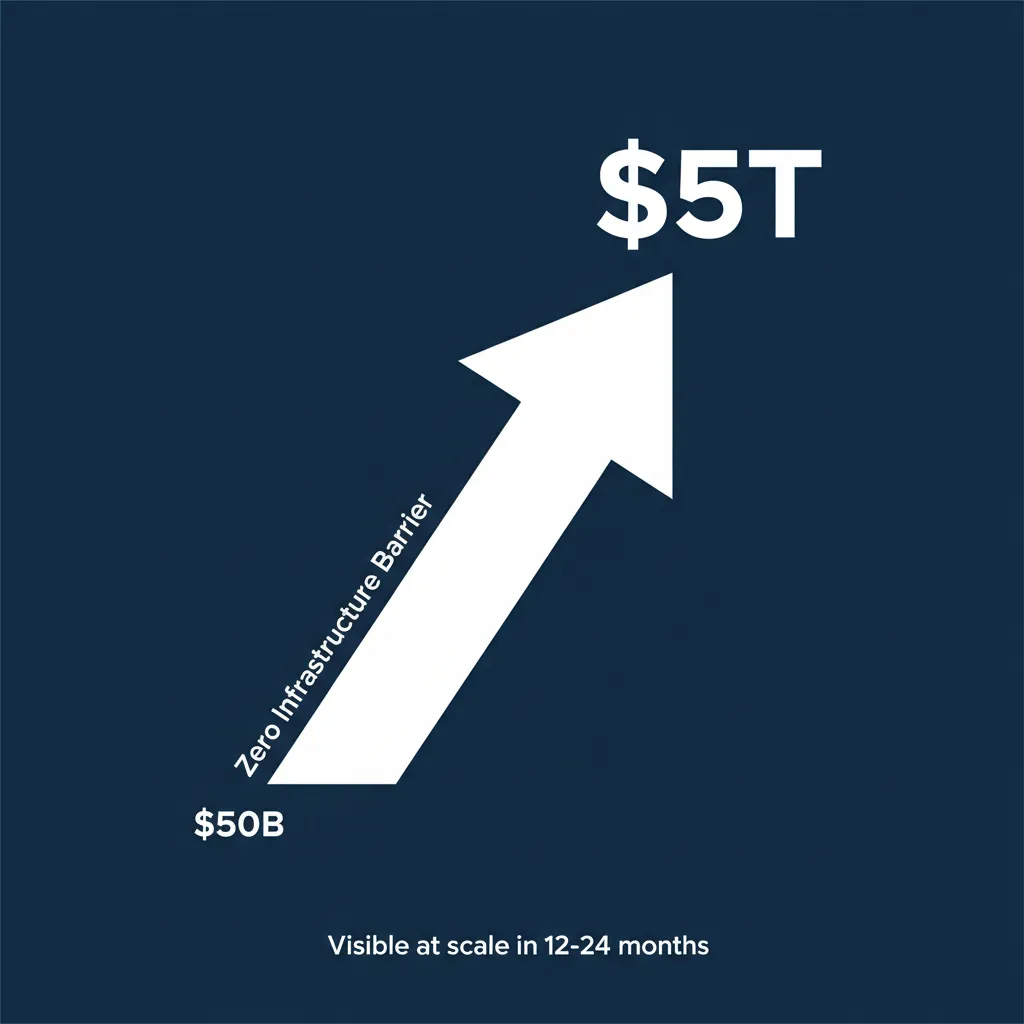 Market size leaping from $50 billion to $5 trillion