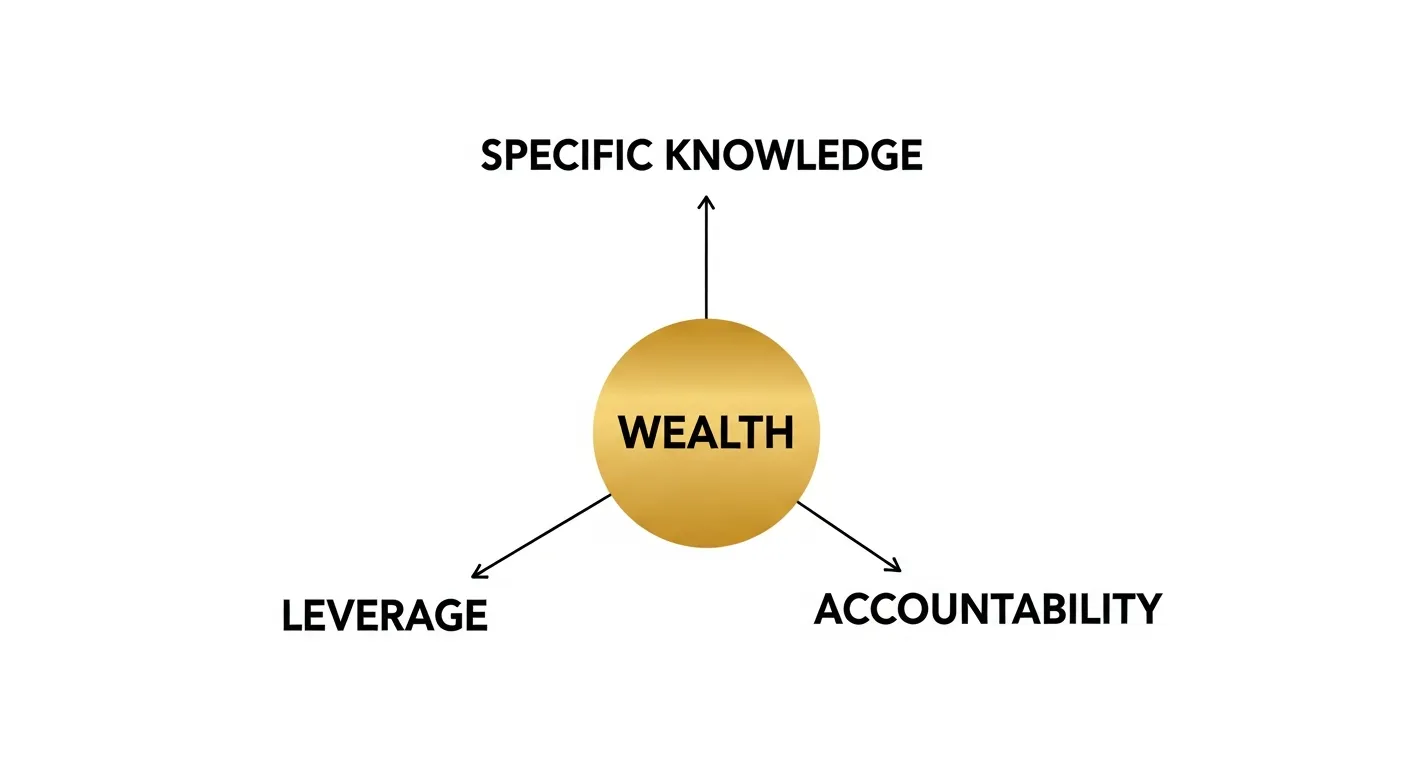 Specific Knowledge + Leverage + Accountability = Wealth