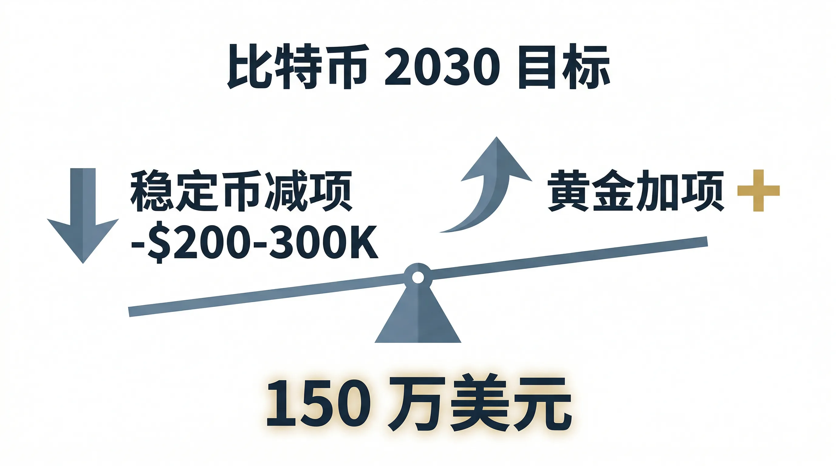 比特币 2030 目标价拆解