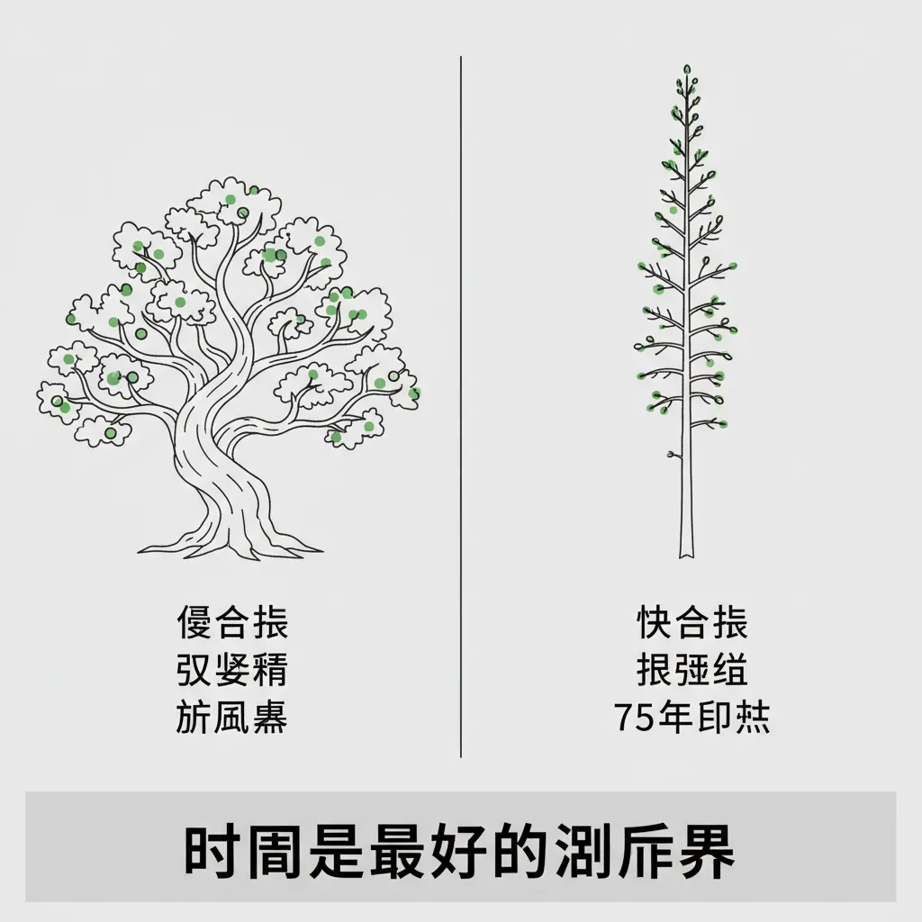 时间过滤器——白栎树 vs 棉白杨
