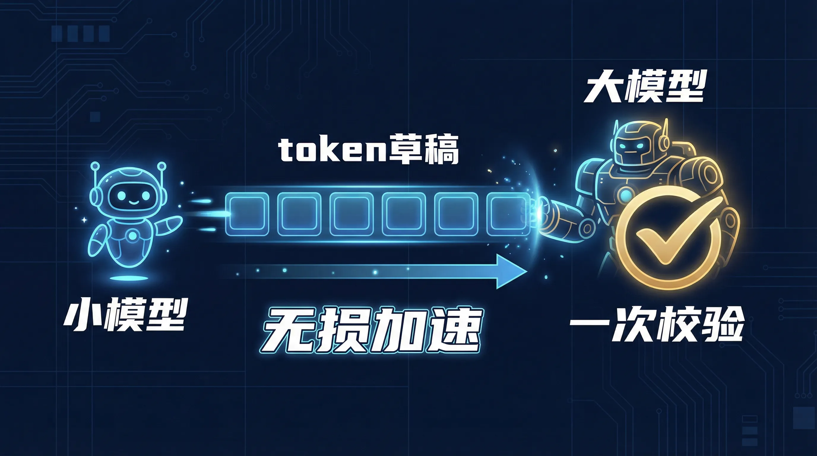Speculative Decoding 原理：小模型草拟，大模型一次校验，无损加速